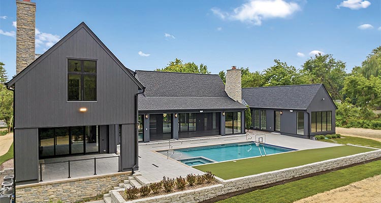 large house with pool