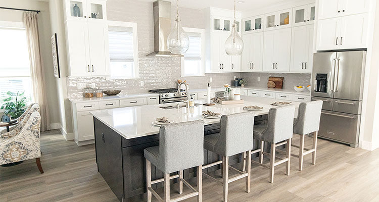 Modern white kitchen