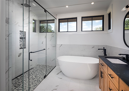 white marble bathroom