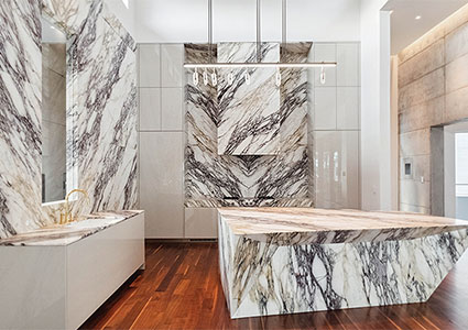 Marble bathroom