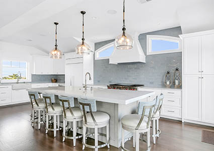 Modern white kitchen