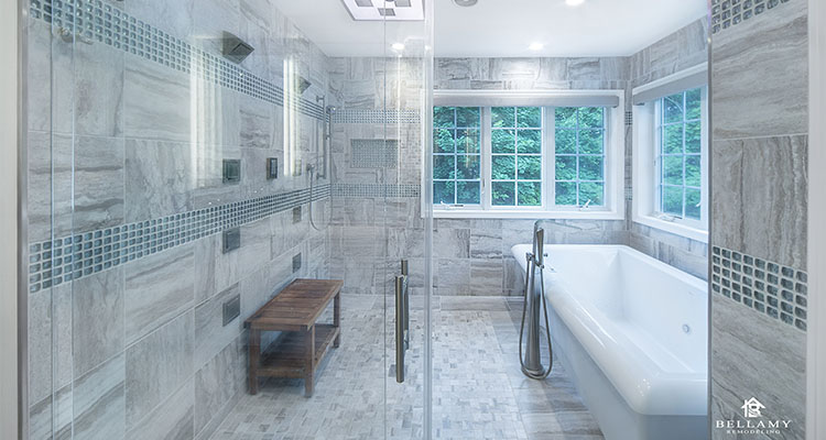 Bathroom remodelled by Bellamy