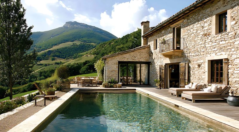 French poolside villa from Luxury Property Market