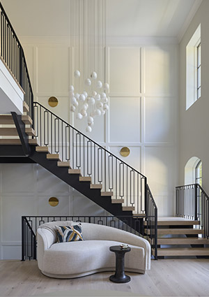 a modern staircase