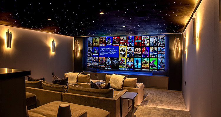 a dedicated home cinema or home theater room