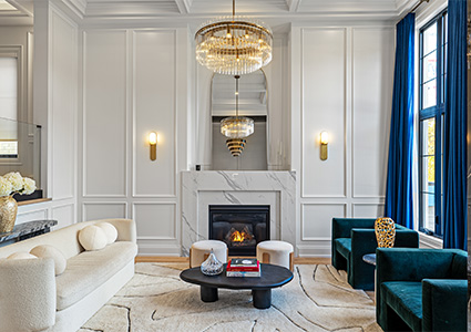 luxurious and elegantly designed living room