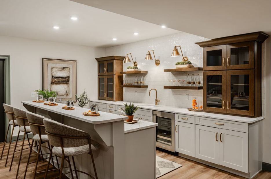 Keystone Custom Homes — Devonshire, Basement Cafe.