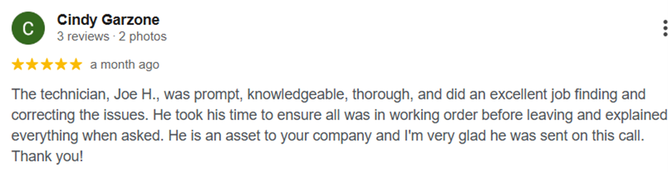 5 Star Review for Mr. Rooter of Greater Syracuse
