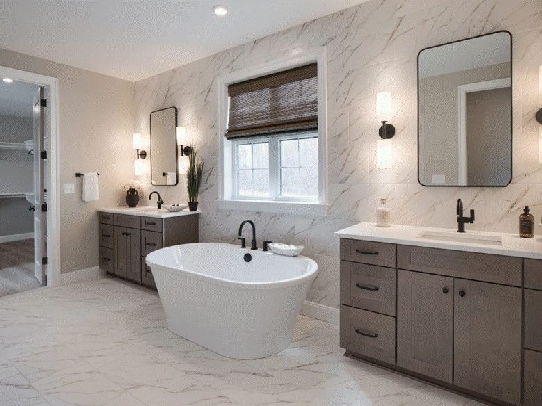 Keystone Custom Homes — Devonshire, Tranquility Bath with Upgrades.