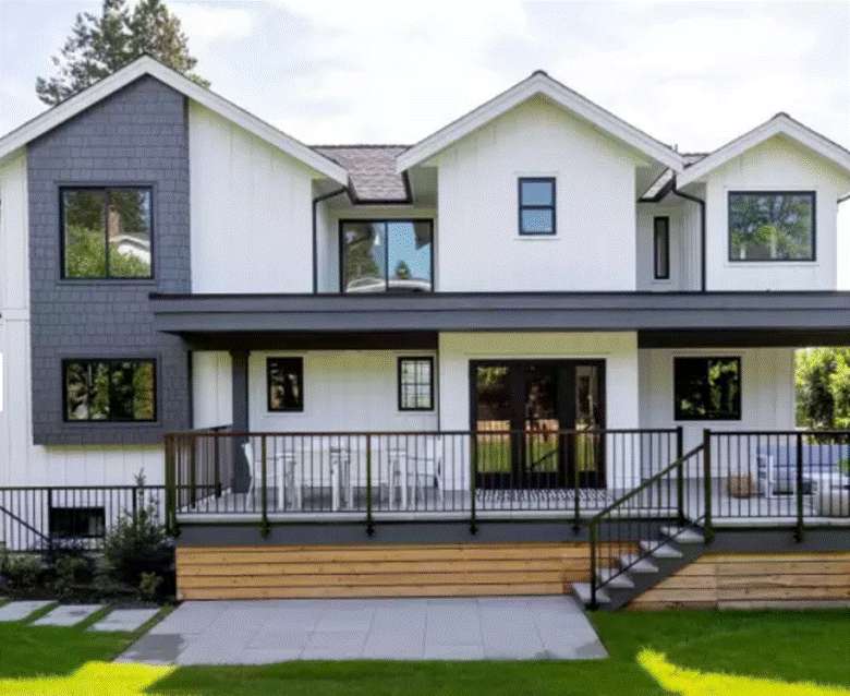 Modern home with Milgard windows