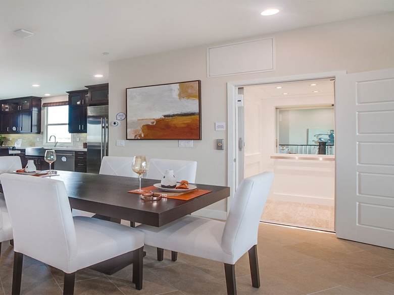 Modern home with Residential Elevators