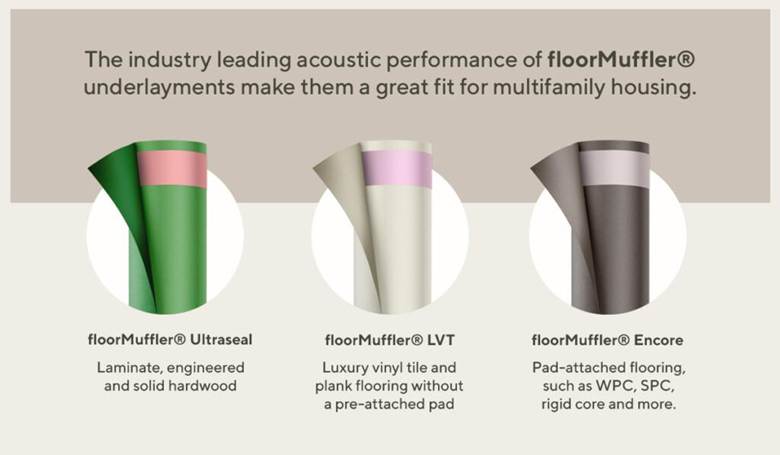 floorMuffler® underlayment