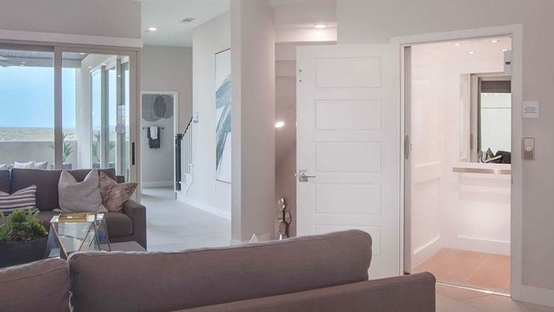 Modern home with Residential Elevators