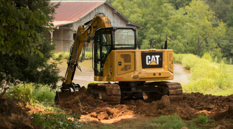 The 309 CR Mini Hydraulic Excavator in action. Image: Thompson Tractor.