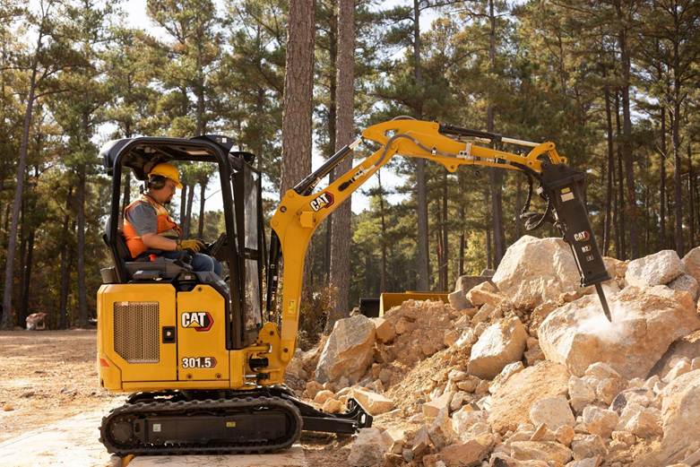 The 301.5 Mini Hydraulic Excavator. Image: Thompson Tractor.