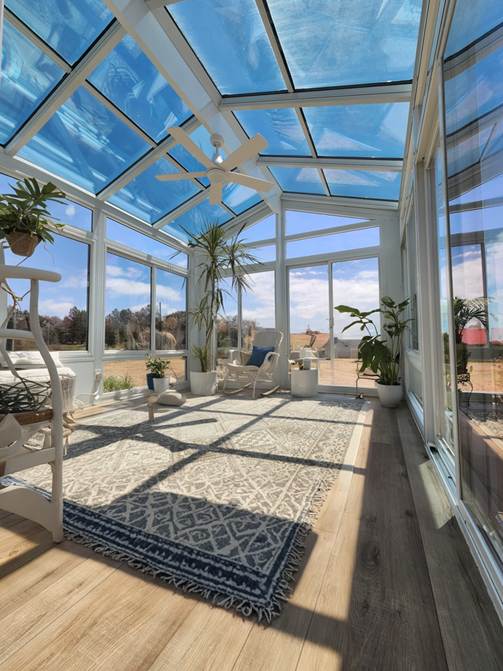 Interior view of a Colorado Sunroom and Window project.