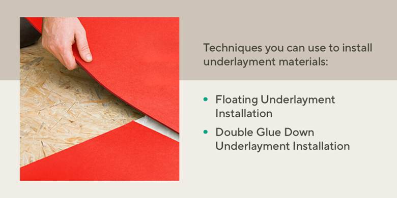 Effective installation of underlayment by floorMuffler®