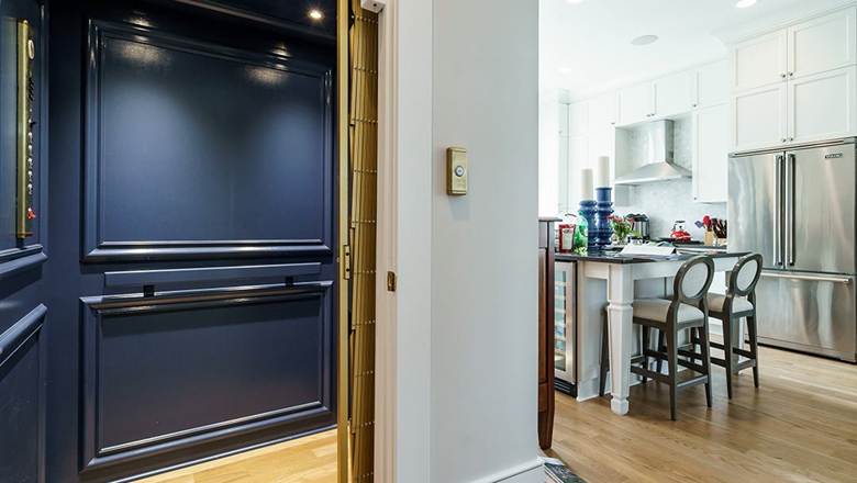 Blue and gold Residential Elevators