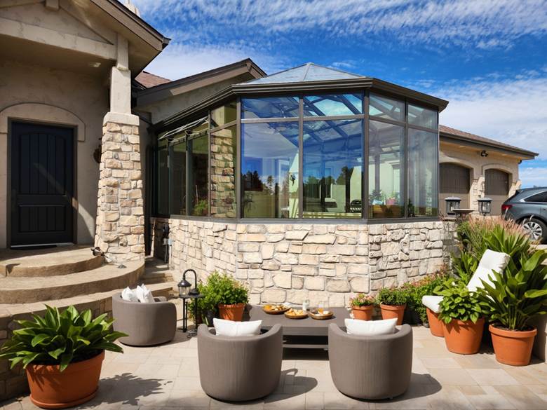 Exterior of a Colorado sunroom by Colorado Sunroom and Window.