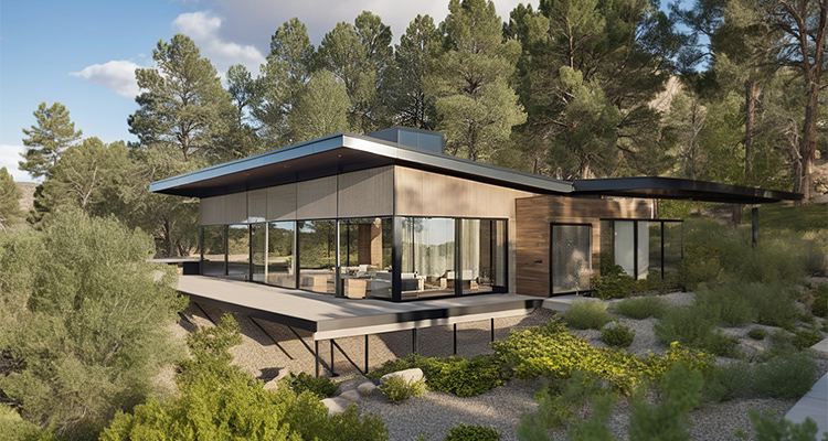 a rendering of the "Canyon Pines" luxury home project