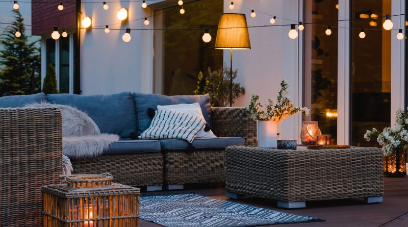 Luxury home with outdoor living space