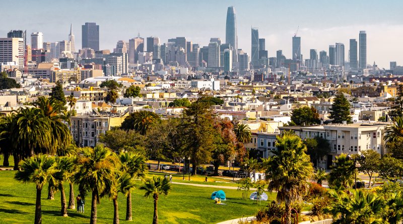 San Francisco skyline with residential housing illustrating rising home prices driven by AI demand
