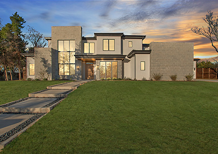 a modern luxury residence built by Augusta Custom Homes in Dallas, Texas