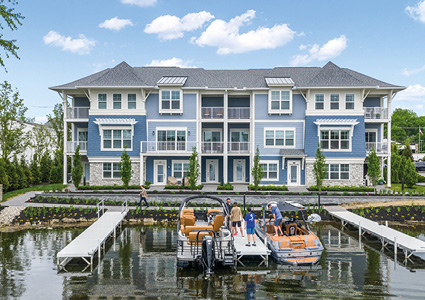 Mystic Cove - Luxury Lakefront Living, a luxury waterfront rental community located on Lake Orion in Lake Orion, Michigan
