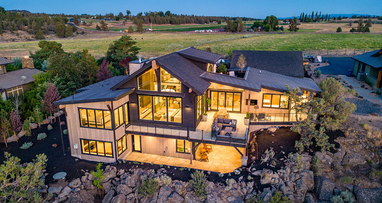 an award-winning Northwest Contemporary custom home located at 20324 Rock Canyon Road, Bend, Oregon