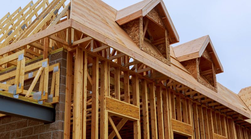 Residential home under construction in the US, illustrating federal efforts to increase housing supply.