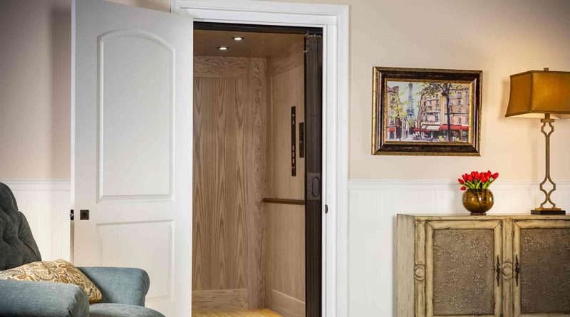 An Inclinator® 200 cab-style home elevator.