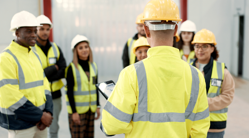 Construction, teamwork and people in meeting for planning