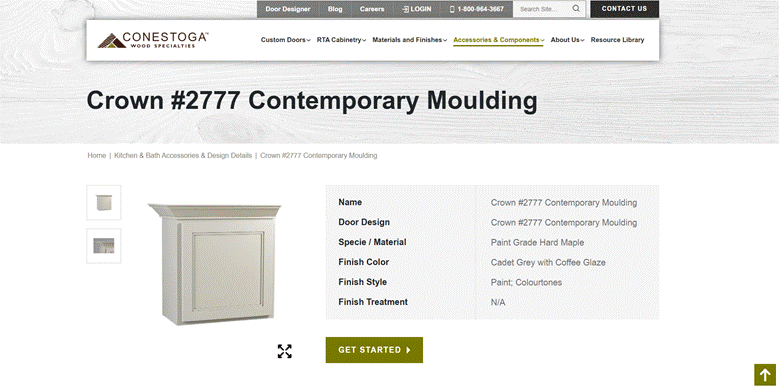 Cabinet Details crown moulding